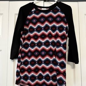 LulaRoe Quarter Sleeve Top